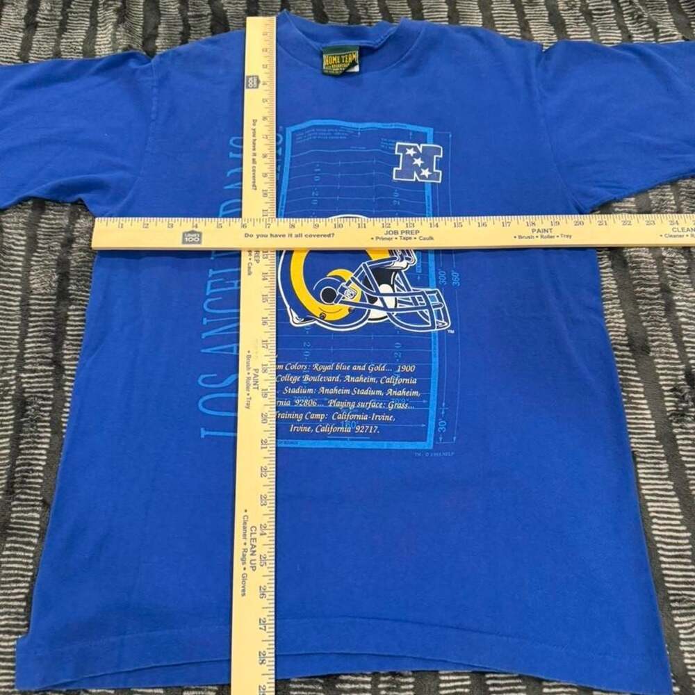 Vintage 1993 LA Rams Helmet Single Stitch T-Shirt - Picture 7 of 7